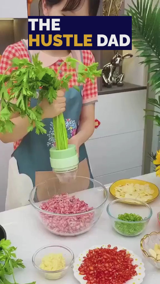 4 in 1 Portable Electric Vegetable Cutter Set